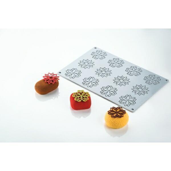 Pavoni シリコン型 マンダラ 12取 300×200 1枚入 パボーニシリコン型