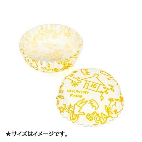 ペットカップ 丸型 6.0cm×高さ2.0cm(カントリーファーム) 300枚入 ペットカップ 紙 , 純白ペット , マドレーヌカップ PTC06020C-300 天満紙器