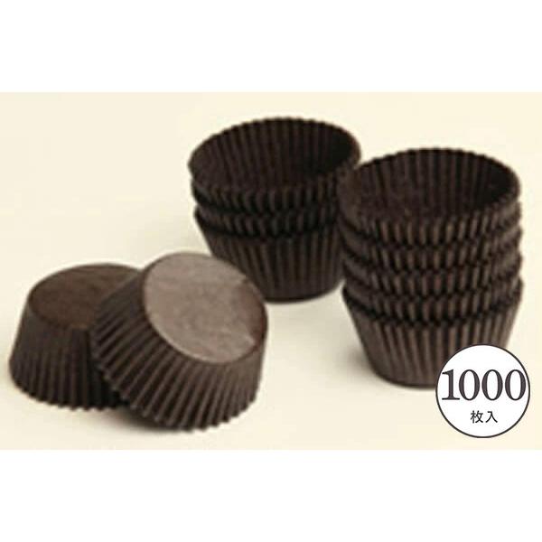 天満紙器（TEMMA SHIKI） チョコ カップ 丸型 (茶) 1000枚入 グラシン