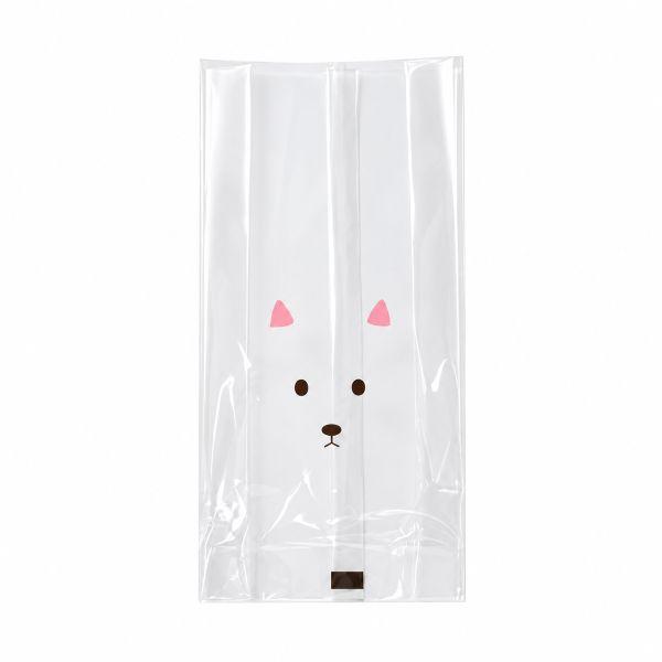 【LINE登録で10%OFFクーポン】ラッピング袋 イヌB (透明) マチ付き 脱酸素剤対応 XFP039-100