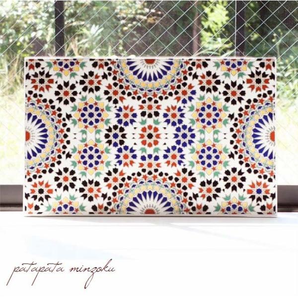 モロッコタイル ラージ カラフル L タイル モロッコ テラコッタ