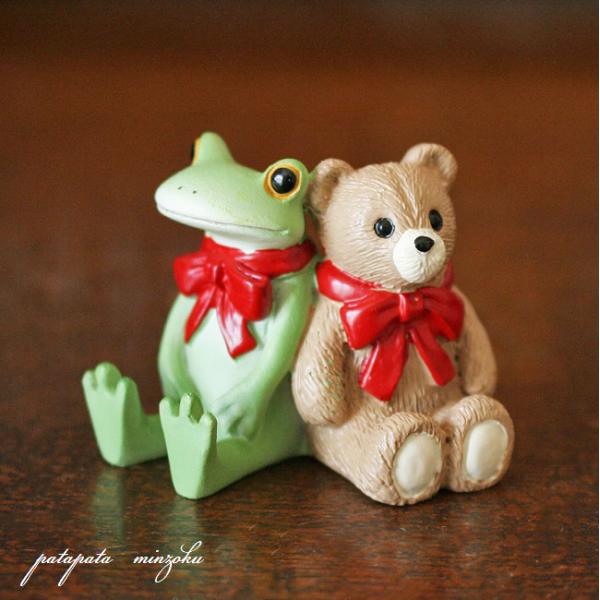 コポー カエル こたつ 湯飲み 熊とソリ セット コポー カエル こたつ 湯飲み 熊とソリ セット