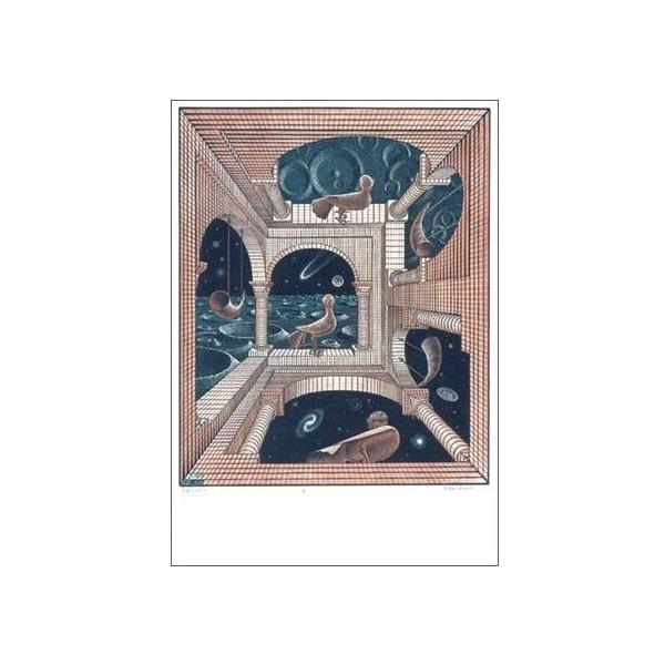 M.C. エッシャー もう一つの世界 オランダ 製 ポストカード