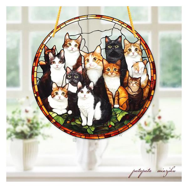 猫キャラクター ディスプレイフレーム 猫フレーム スタンドフィギュア | Qualia