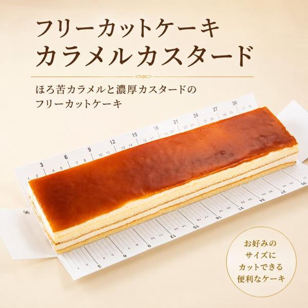 フリーカットケーキ カラメルカスタード 冷凍 業務用 ケーキ ほろ苦カラメル 濃厚カスタード スイーツ デザート