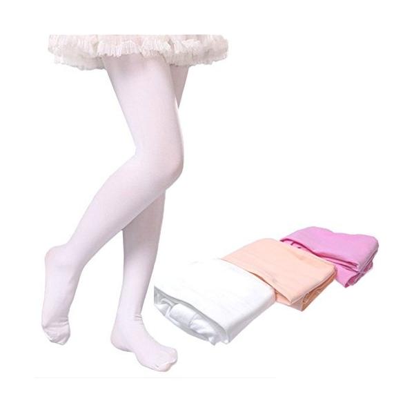 タイツ 子供 白 子供 格安 ベージュ ピンク S M L XL バレエタイツ キッズ 穴なし 伸縮性
