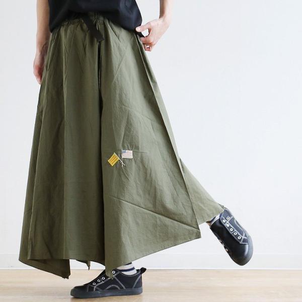 RHYME（ライム） スカート ロング丈 ウエスト ゴム ベルト アシメ  