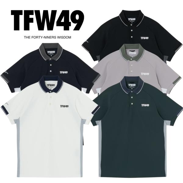 TFW49 LINE SLEEVE POLO メンズ ゴルフ ゴルフウェア ポロシャツ TFW49 LINE SLEEVE POLO メンズ ゴルフ ゴルフウェア ポロシャツ