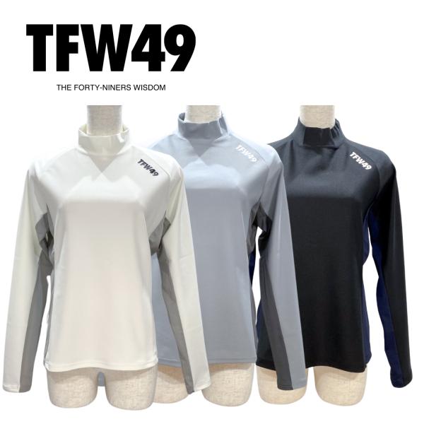 TFW49 TFW49 junahashimoto SIDE MESH MOCKNECK L/S T