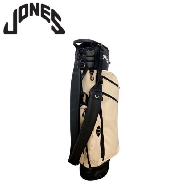 JONES ゴルフキャディバッグ ホワイト・ブラック　トゥルーパー　スタンド トゥルーパー スタンドキャディバッグ(【男性】キャディバッグ