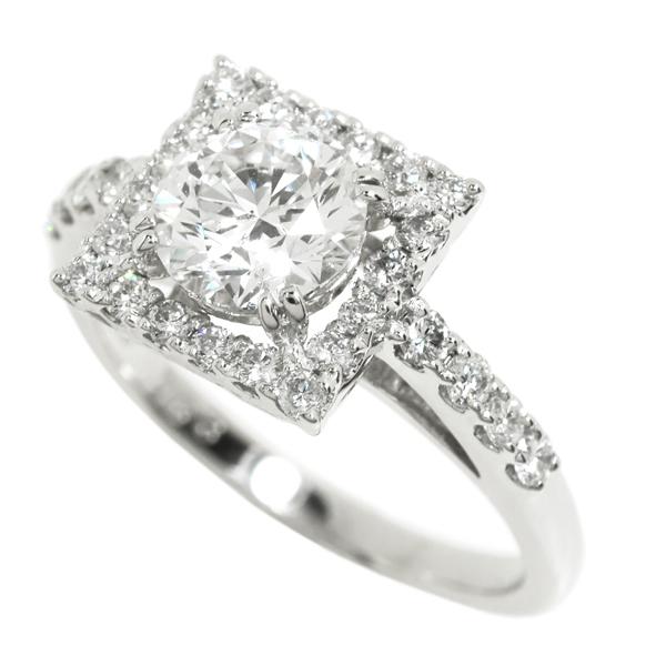 中古] Pt900 天然 ダイヤモンド1.063ct/0.43ct リング 11.5号 5.4g 3EX 