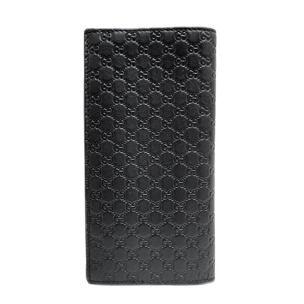中古品グッチ GUCCI 二つ折り長財布 長財布 ブラック