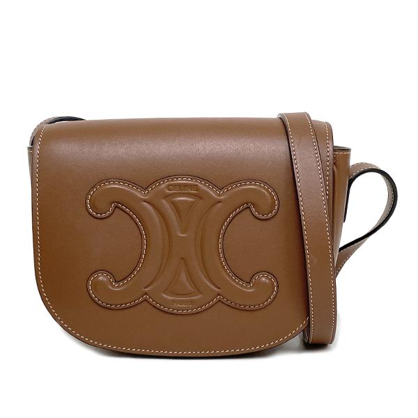 TRIOMPHE [中古] セリーヌ フォルコ キュイル トリオンフ ショルダー  