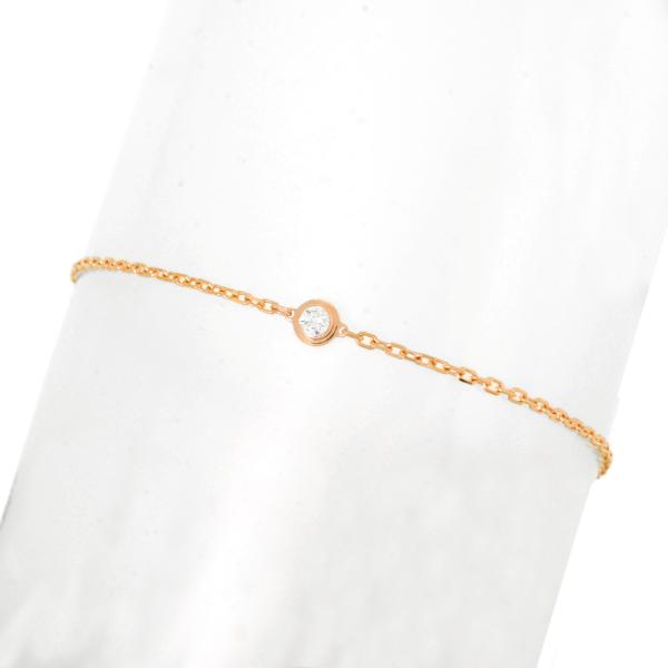 カルティエ ダムール [中古] K18PG ダイヤモンド ブレスレット