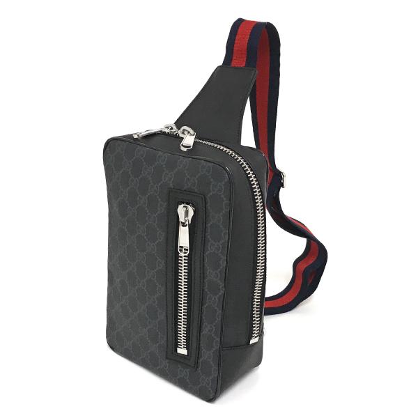 GUCCI ボディバッグ 黒 GGスプリーム
