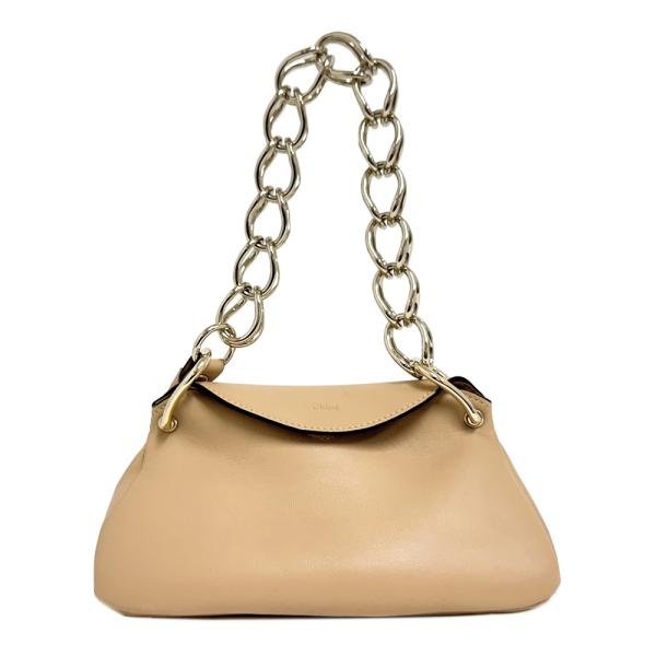 【美品】Chloé クロエ ヴィンテージ ジャネット バッグ レザー Chloe（クロエ） [中古] ジュアナ ミニバッグ ソフトタン