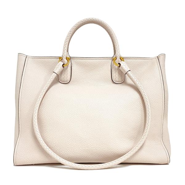 FERRAGAMO（フェラガモ） [中古] レザー トートバッグ ベージュ 210914