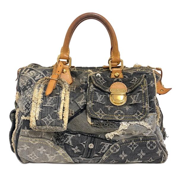 LOUIS VUITTON ルイ・ヴィトン　スピーディ 30 モノグラム スピーディ [中古] ルイヴィトン モノグラム デニム パッチワーク