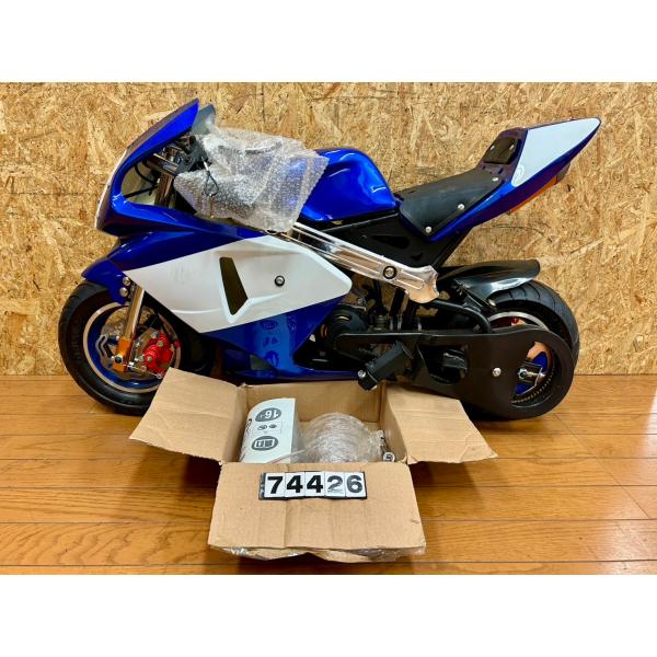 【送料無料!!】74426 新品 Pocket bike ポケバイ ポケットバイク 青白カラーモデル