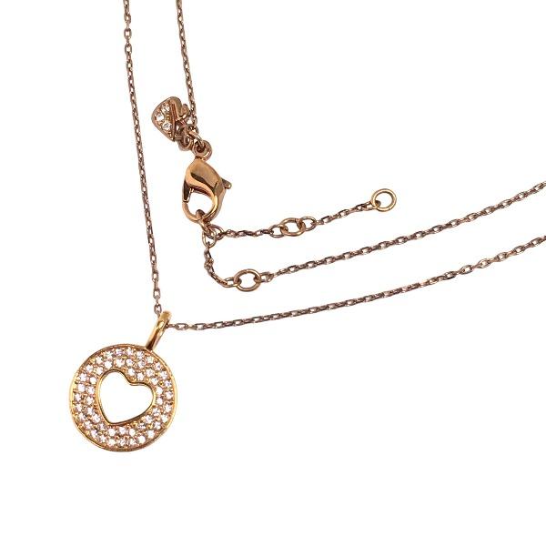 SWAROVSKI（スワロフスキー） ネックレス ハート型抜き ゴールド ユニ 