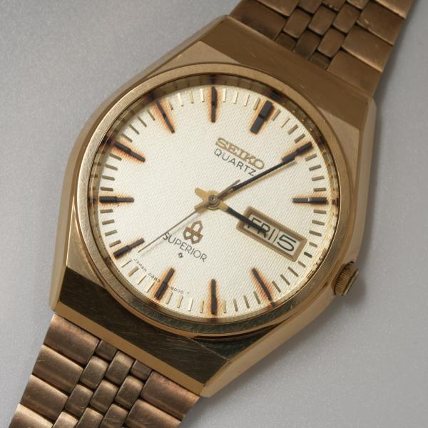 353【希少】 SEIKO時計　スーペリア　メンズ　ゴールド　4883-8100 楽天市場】SEIKO SUPERIOR スーペリア 4883-8100 ゴールド