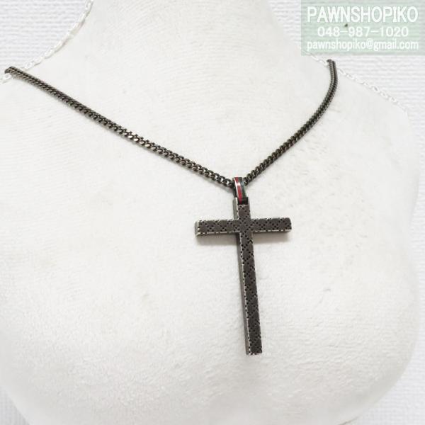 美品　GUCCI ディアマンテクロスネックレス 美品　GUCCI ディアマンテクロスネックレス