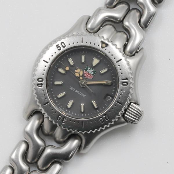 タグ・ホイヤー TAG HEUER 腕時計 セルシリーズ 200m S99.208M グレー文字盤 レディース クオーツ 中古 動作品 [質イコー]