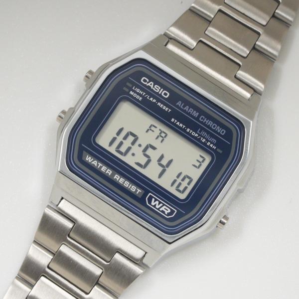 カシオ CASIO 腕時計 クラシック チブカシ A158WEA-2JF ステンレス ブルー メンズ クオーツ 新同品 [質イコー]
