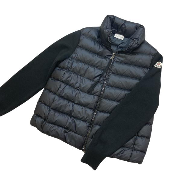 ダウンジャケット MONCLER 2020 CARDIGAN TRICOT F20939B51100 BLACK Size-L pawnshopriz_240002026997