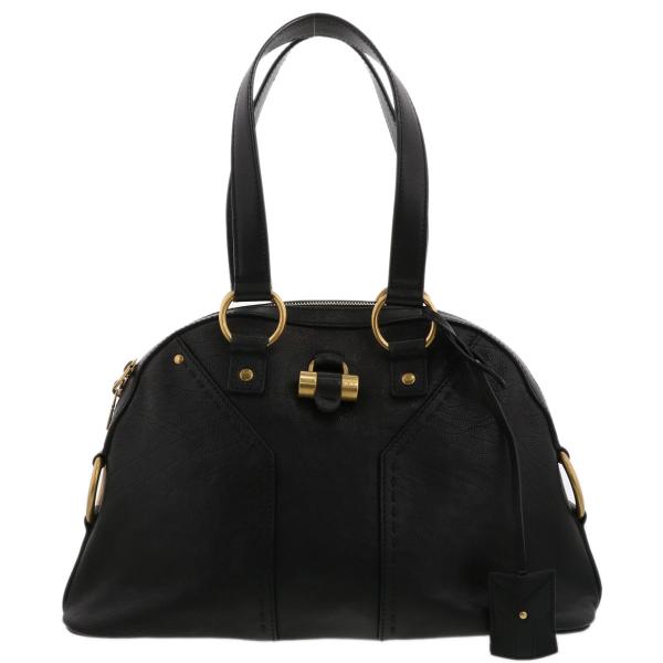 ♡HIME♡ ●●大ボウル●ネイビー Yves Saint Laurent（イヴ・サンローラン） ミューズバッグ トート
