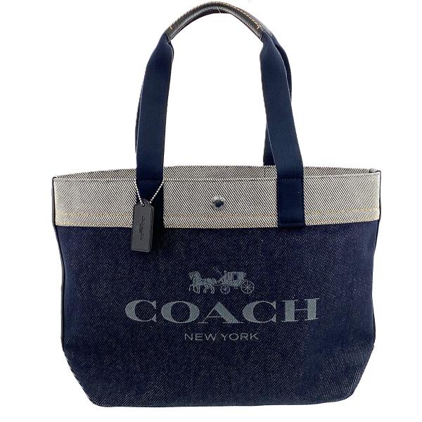 美品 COACH コーチ デニム トートバッグ ハンドバッグ 39904 濃紺 COACH（コーチ） デニム トートバッグ トートバッグ F39904 デニム