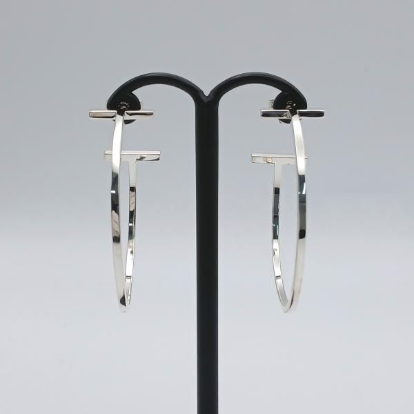 TIFFANY&Co.（ティファニー） Tワイヤー フープピアス ピアス シルバー