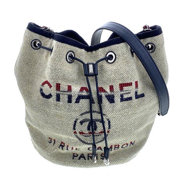 シャネル  ドーヴィル　巾着バッグ Deauville シャネル CHANEL ドーヴィル巾着 バッグ ショルダーバッグ