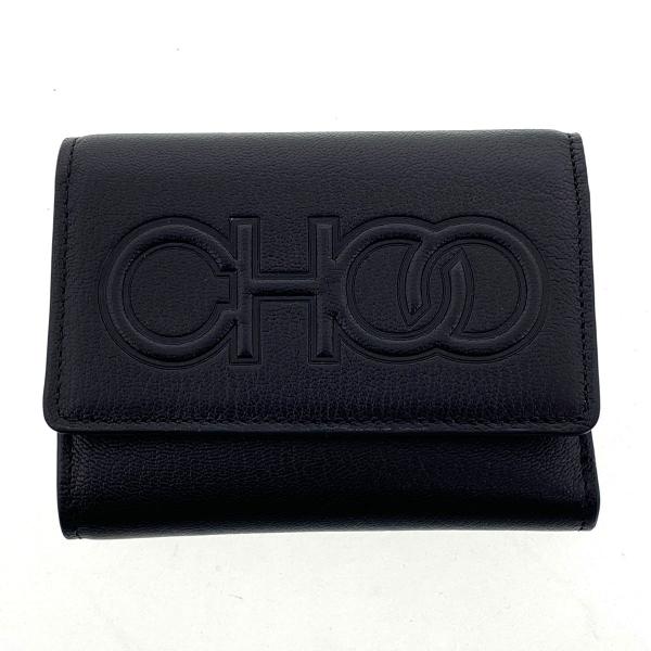 JIMMY CHOO（ジミーチュウ） LONI ロニ ロゴ コンパクトウォレット 三