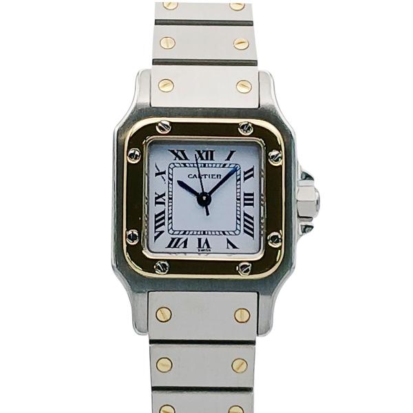 Cartier（カルティエ） サントスガルベ SM Auto 18K/SS 腕時計 0902