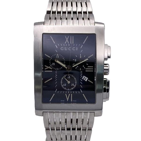 GUCCI グッチ Gメトロ クロノグラフ 腕時計 6800M ステンレススチール シルバー  メンズ【中古】 GUCCI（グッチ） Gメトロ クロノグラフ 腕時計 6800M ステンレス