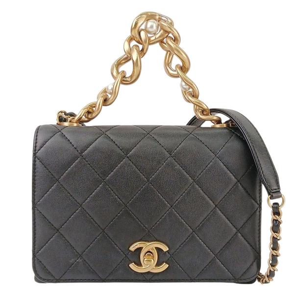 CHANEL（シャネル） ミニマトラッセ シングルフラップ パール 2WAY