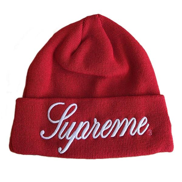 初期　USA製 Supreme ニット帽　ビーニー　シュプリーム　紙タグ　美品 Supreme - Big Logo Beanie - ParkSIDER