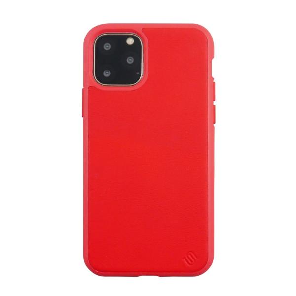 UUNIQUE iPhone11Pro 100％ ECO LEATHER/ECO BACK SHELL CASE/Red 