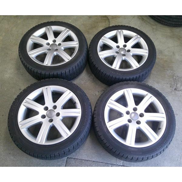 ★値下げしました★ Audi スタッドレスタイヤホイール225/50/17インチ Audi 中古17インチスタッドレス冬タイヤホイールセット アウディS3