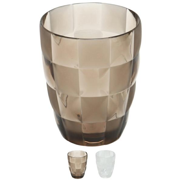 カップ コップ 洗面ポット おしゃれ 安い 小物入れ 収納 容器 タンブラー アクリル グリッド クリア ブラウン チェック柄 シンプル Buyee Buyee 日本の通販商品 オークションの代理入札 代理購入