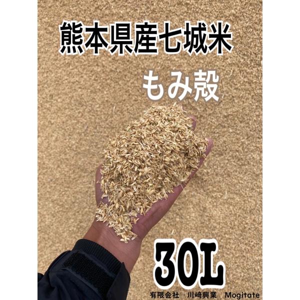 もみ殻　３０Ｌ　籾殻　農薬不使用　家庭菜園向け 堆肥　ガーデニング　プランター　熊本県産　【目安納期＝１０営業日程度】