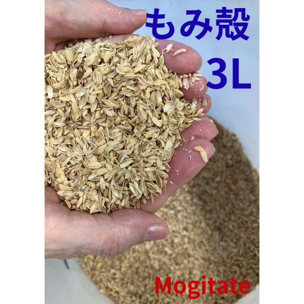 もみ殻　 3Ｌ　籾殻　農薬不使用　家庭菜園向け　堆肥　ガーデニング　プランター　熊本県産　【目安納期＝１０営業日程度】