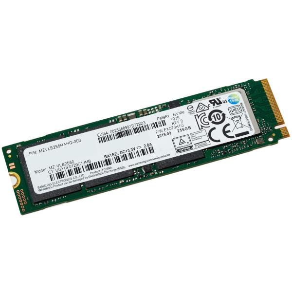 【SAMSUNG純正】 256GB M.2 PCIe Nvme SSD 2280 高速 ストレージ MZVLB256HAHQ-000L7 PM981 【正常動作確認済】