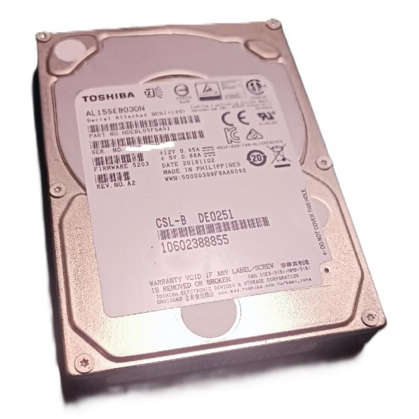 TOSHIBA (東芝) HDD 2.5inch AL15SEB030N 300GB SAS 内蔵型 TOSHIBA (東芝) HDD 2.5inch AL15SEB030N 300GB SAS 内蔵型