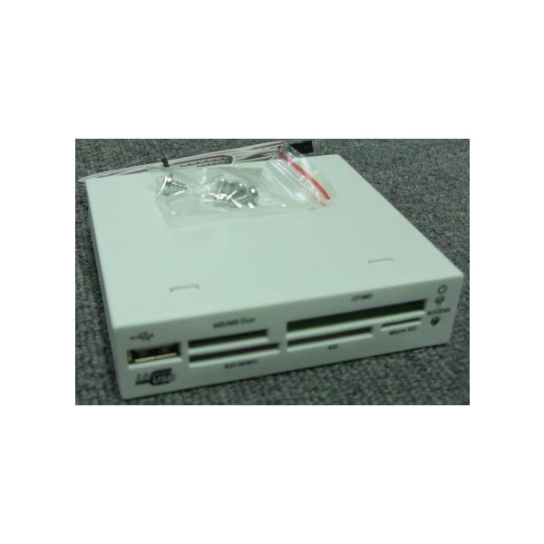■3.5インチベイ内蔵型カードリーダー ホワイト バルク 多数メディア対応！様々なメディアに対応したオールインワンカードリーダー。4つの多機能カードスロット、前面USBインターフェイス。TFカードを直接読み取ることができます＜仕様＞■USB...