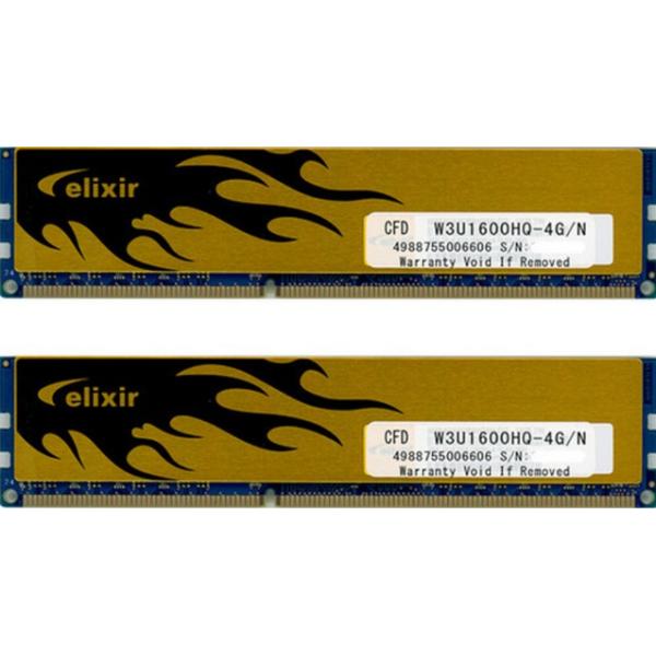 ■安心 全品正常動作確認済み！【CFD販売】W3U1600HQ-4G/N (DIMM DDR3 SDRAM PC3-12800 4GB 2枚組) 8GB デスクトップ パソコン メモリ【製品仕様】メモリ容量(1枚あたり)：4GB枚数：2枚メ...