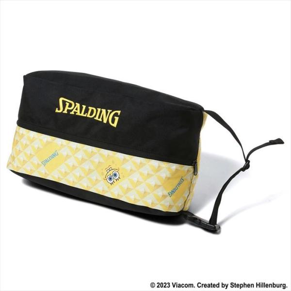 正規販売店 スポルディング シューズバッグ スポンジ・ボブ パターン バスケットボール 42-002SBP イエローSPALDING バッシュ入れ スポンジボブ シューズ バッグ