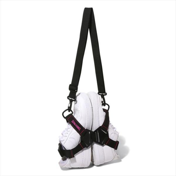 正規販売店 スポルディング シューズハーネス ブラック×マゼンタ バスケットボール 50-021MG ブラック×マゼンタSPALDING バッシュ ハーネス シューズ 持ち運び