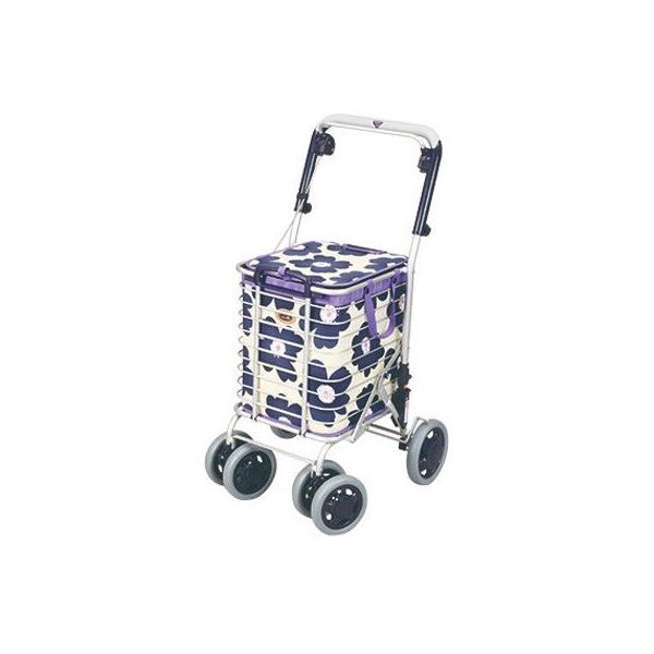 ユーバ産業 ショッピングカー アルミ製ワイヤーカート A-0245H-BL 青花